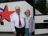 Bus driver Keith and wife Judy	