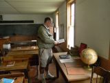 Inside the school house at the Sutton Historical Museum