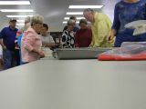 The Crowd Gets in Line for the Catered Feast